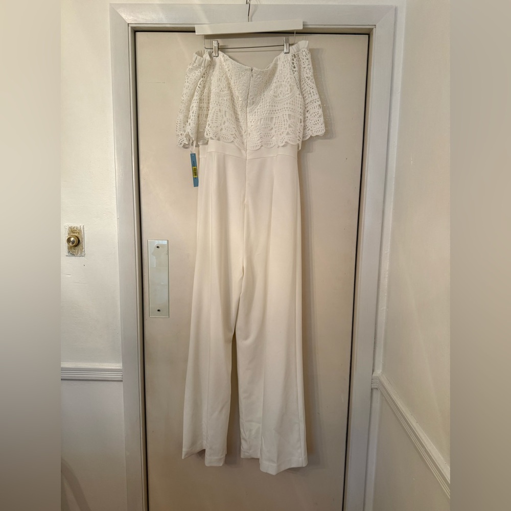 Antonio Melani Ivory Lace Top Romper